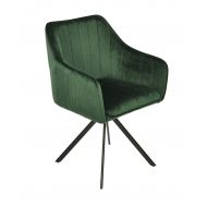 Krzesło obrotowe designerskie welurowe Alex butelkowa zieleń  - dsc_0113[1].jpg